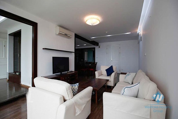 Beautiful three bedrooms apartment for rent in P building, Ciputra, Tay Ho, Ha Noi